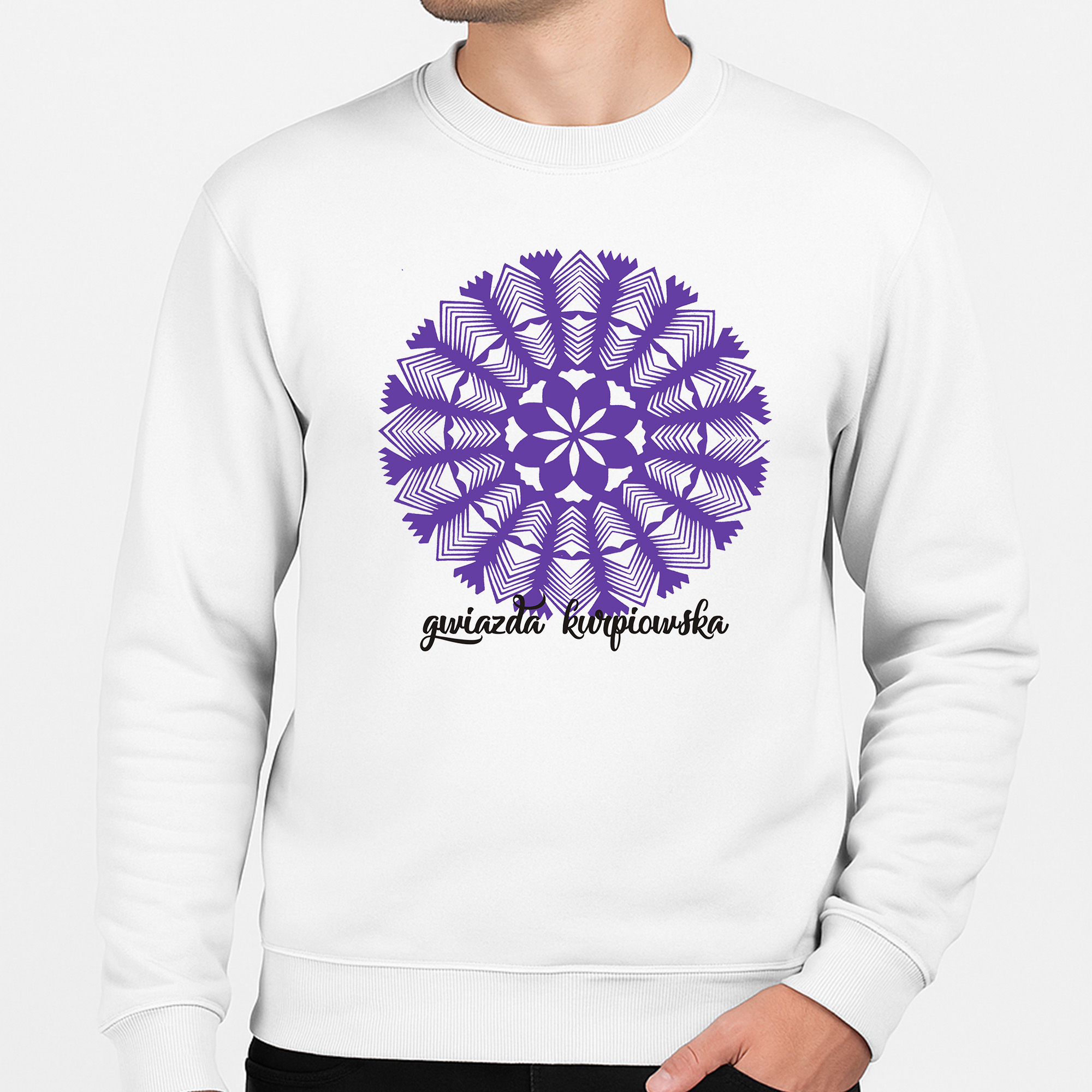 Bluza unisex Folkowa Gwiazda Kurpi