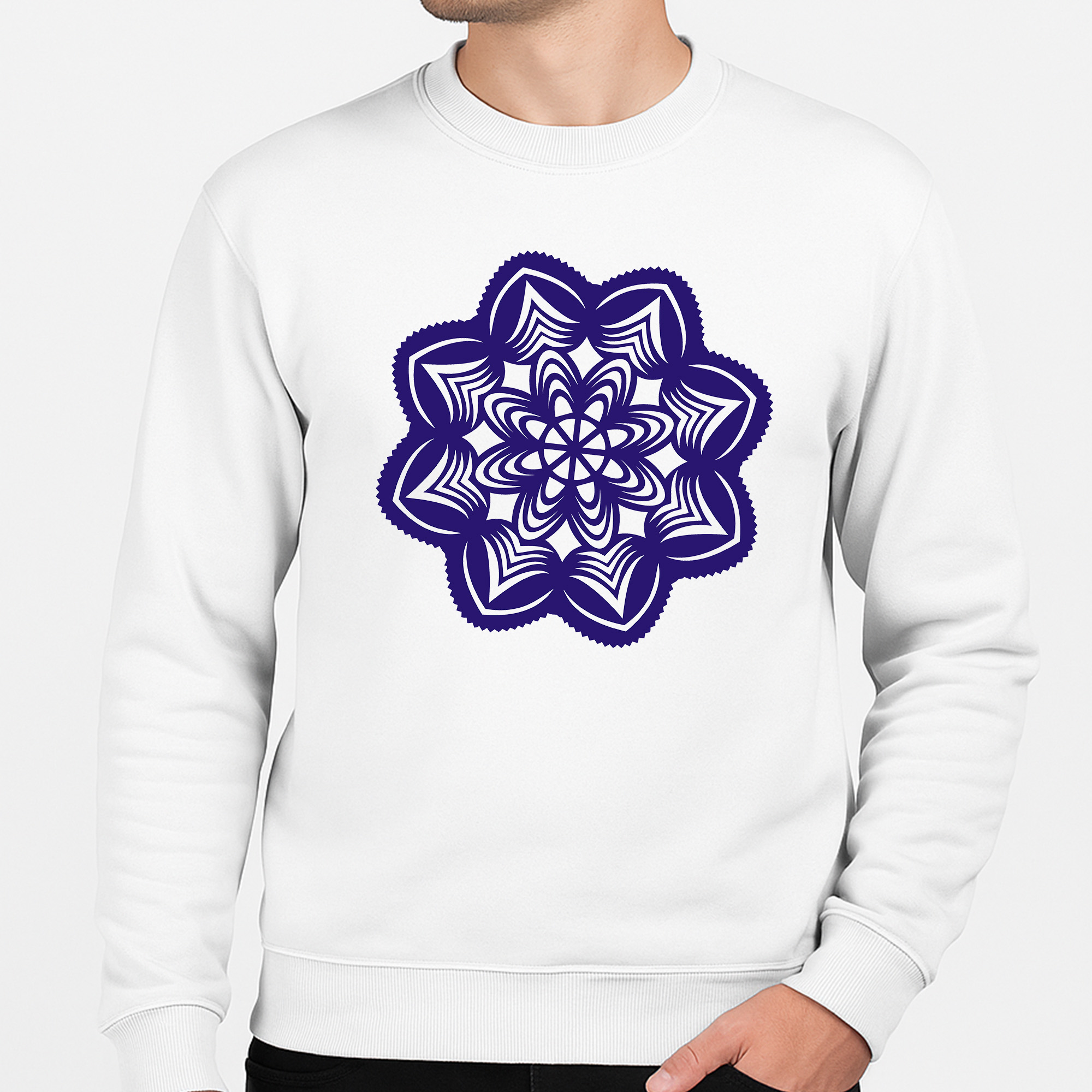 Bluza unisex Folkowy Kwiat Kurpiów