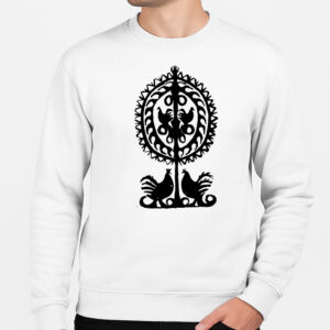 Bluza unisex Kurpiowski Wzór w Wycinance