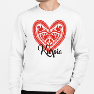 Bluza unisex Serce z Kurpiowskiej Wycinanki