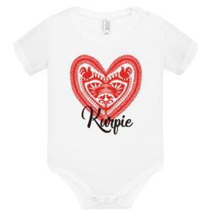 Body dziecięce Serce z Kurpiowskiej Wycinanki