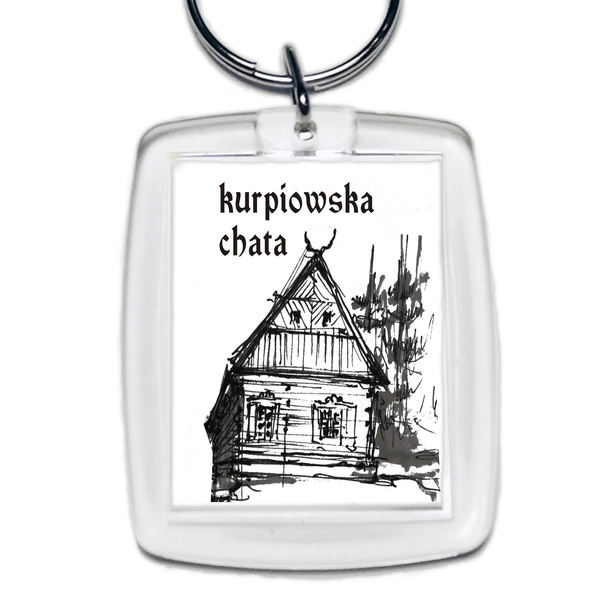 Brelok akrylowy Dom Kurpia - Serce Tradycji
