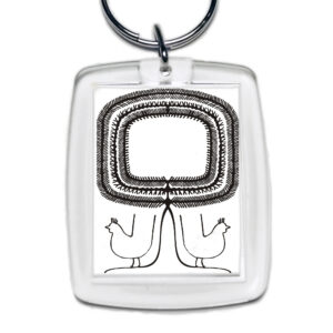 Brelok akrylowy Folkowa Wycinanka z Kurpiów