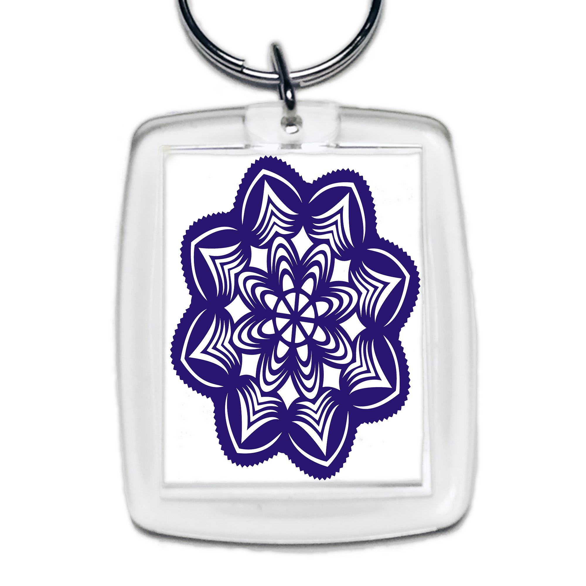 Brelok akrylowy Folkowy Kwiat Kurpiów