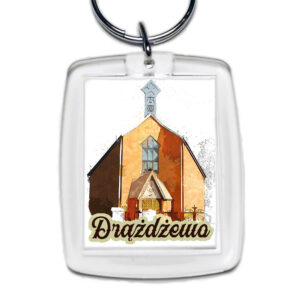 Brelok akrylowy Kościół w Drążdżewie