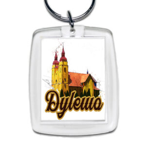 Brelok akrylowy Kościół w Dylewie