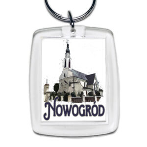 Brelok akrylowy Kościół w Nowogrodzie