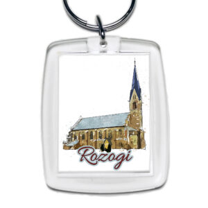 Brelok akrylowy Kościół w Rozogach