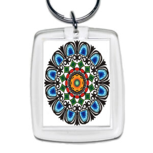 Brelok akrylowy Kurpie - Folk Energy