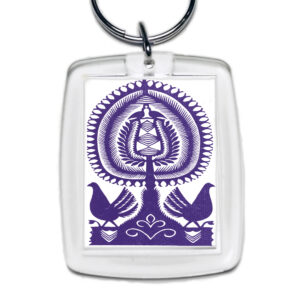 Brelok akrylowy Kurpie - Tradycja w Wycinance