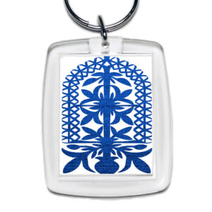 Brelok akrylowy Kurpiowski Kwiat w Wycinance