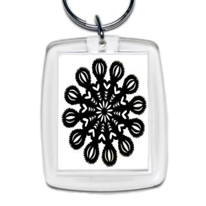 Brelok akrylowy Kurpiowskie Ornamenty