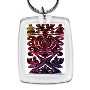 Brelok akrylowy Kurpiowskie Wzory w Kolorze