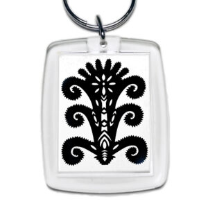 Brelok akrylowy Kurpiowskie Wzory z Duszą