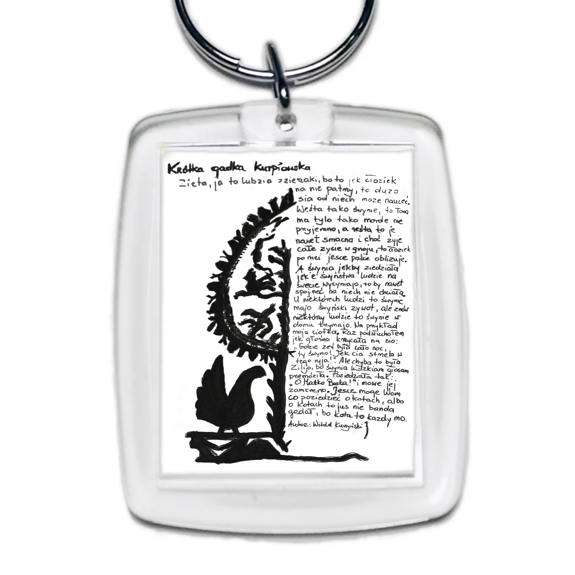 Brelok akrylowy Mądrość z Kurpiowskiej Ziemi