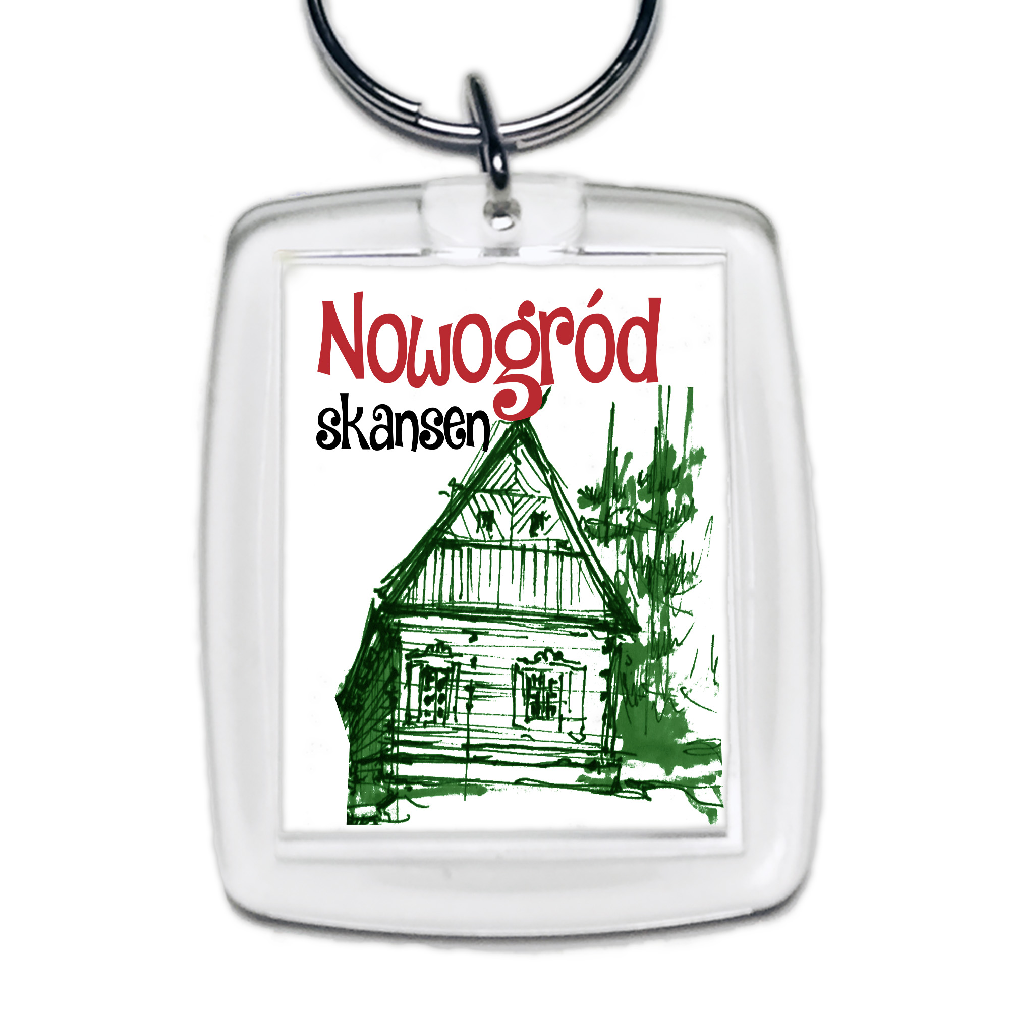 Brelok akrylowy Nowogród - Tradycja Kurpiów w Skansenie
