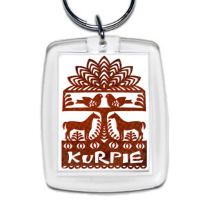 Brelok akrylowy Ptaki i Konie - Symbol Kurpiów