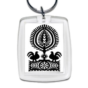 Brelok akrylowy Serce Kurpi w Wycinance