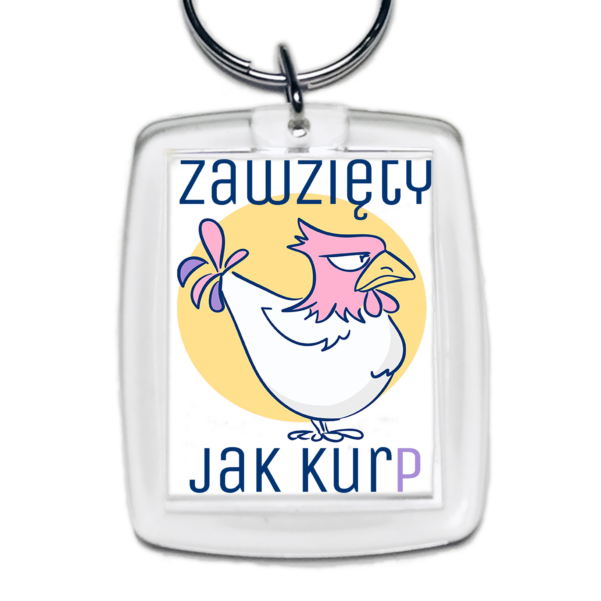 Brelok akrylowy Zawzięty jak Kurp
