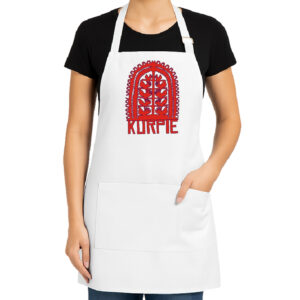 Fartuch kuchenny Kurpiowska siła w symbolach