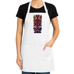 Fartuch kuchenny Kurpiowskie Wzory w Kolorze