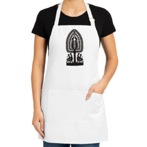 Fartuch kuchenny Wycinanka Kurpiowska - Taniec i Natura