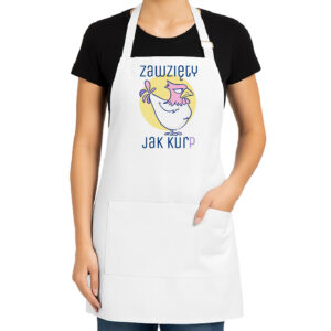 Fartuch kuchenny Zawzięty jak Kurp