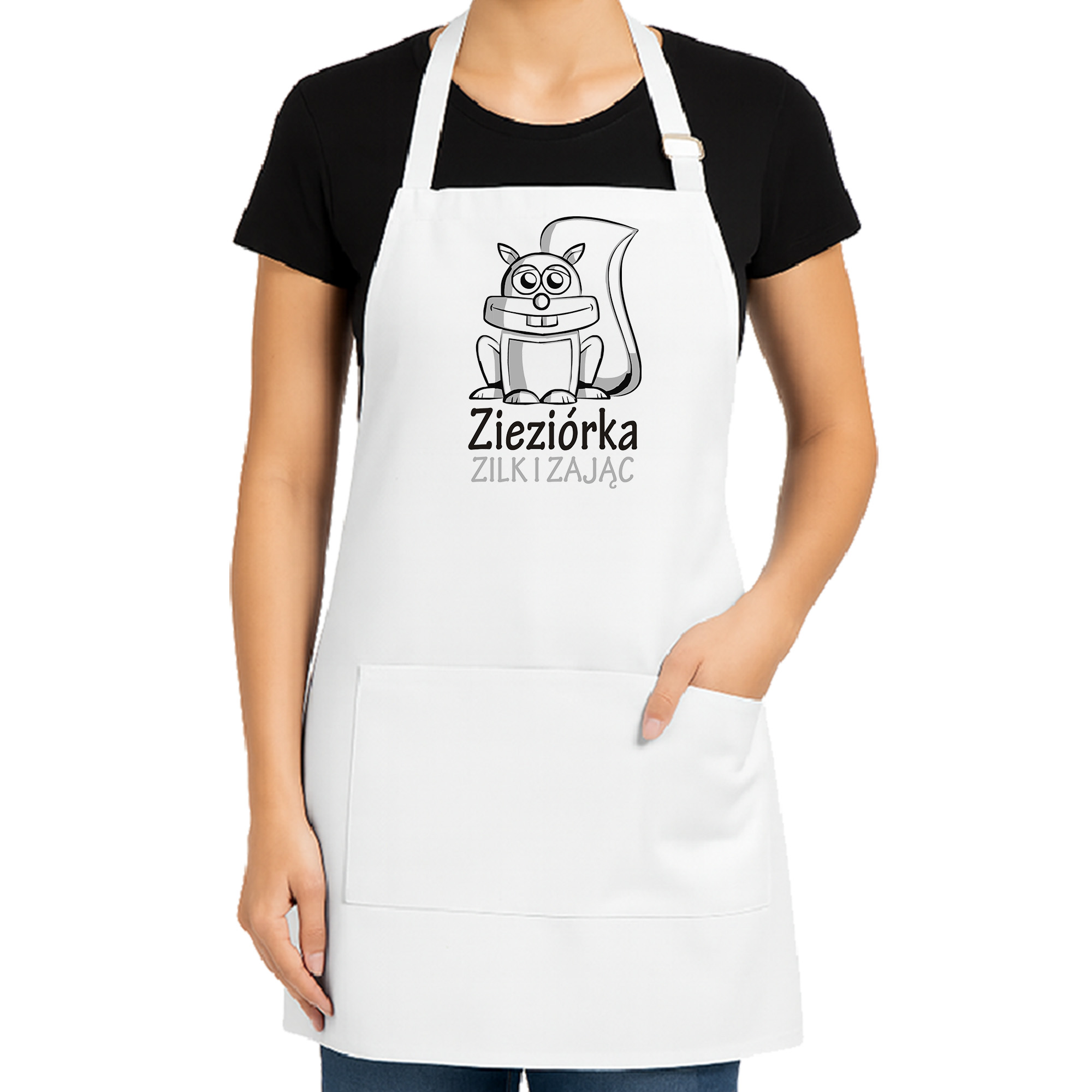 Fartuch kuchenny Zieziórka z Kurpiowskiego Lasu