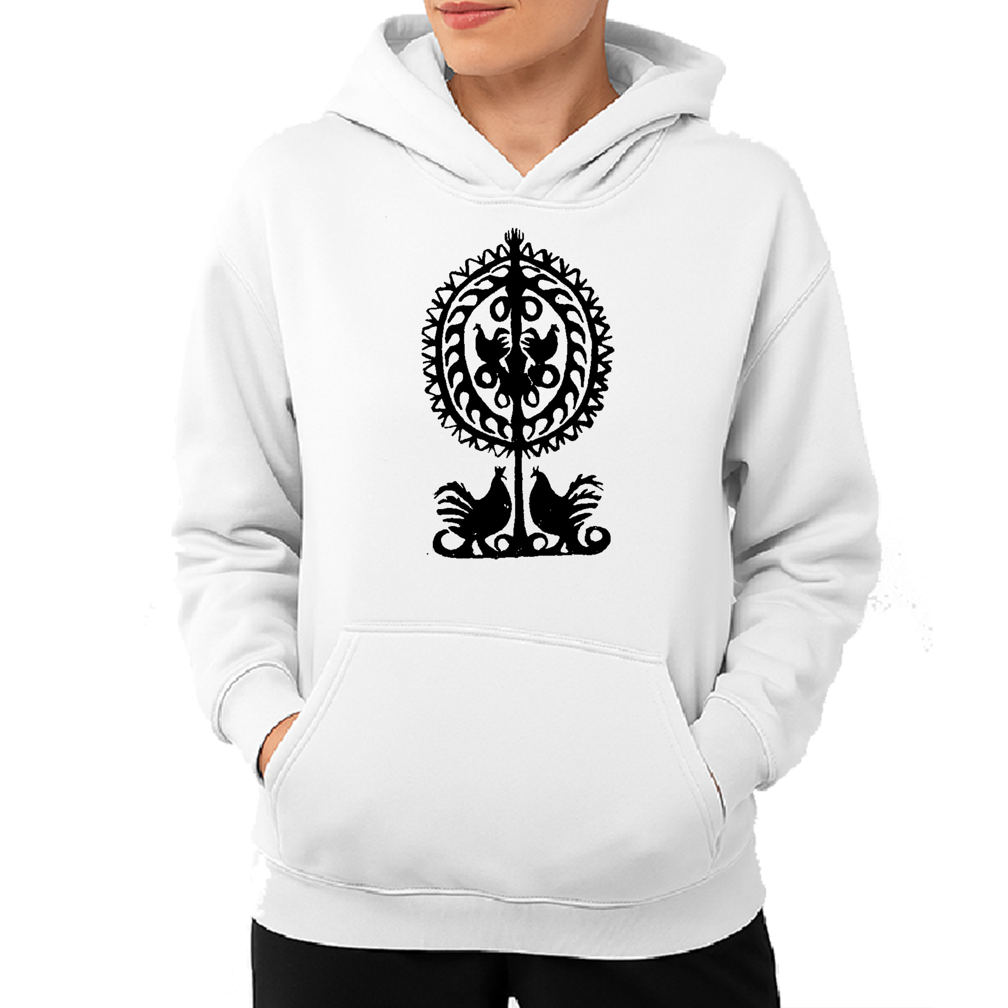 Kangurka damska Kurpiowski Wzór w Wycinance