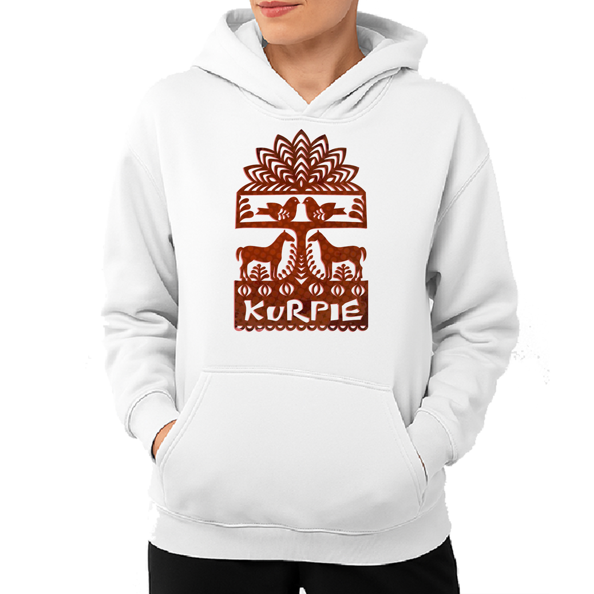 Kangurka damska Ptaki i Konie - Symbol Kurpiów