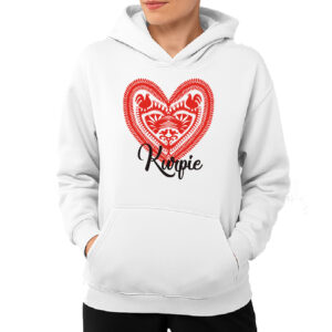 Kangurka damska Serce z Kurpiowskiej Wycinanki