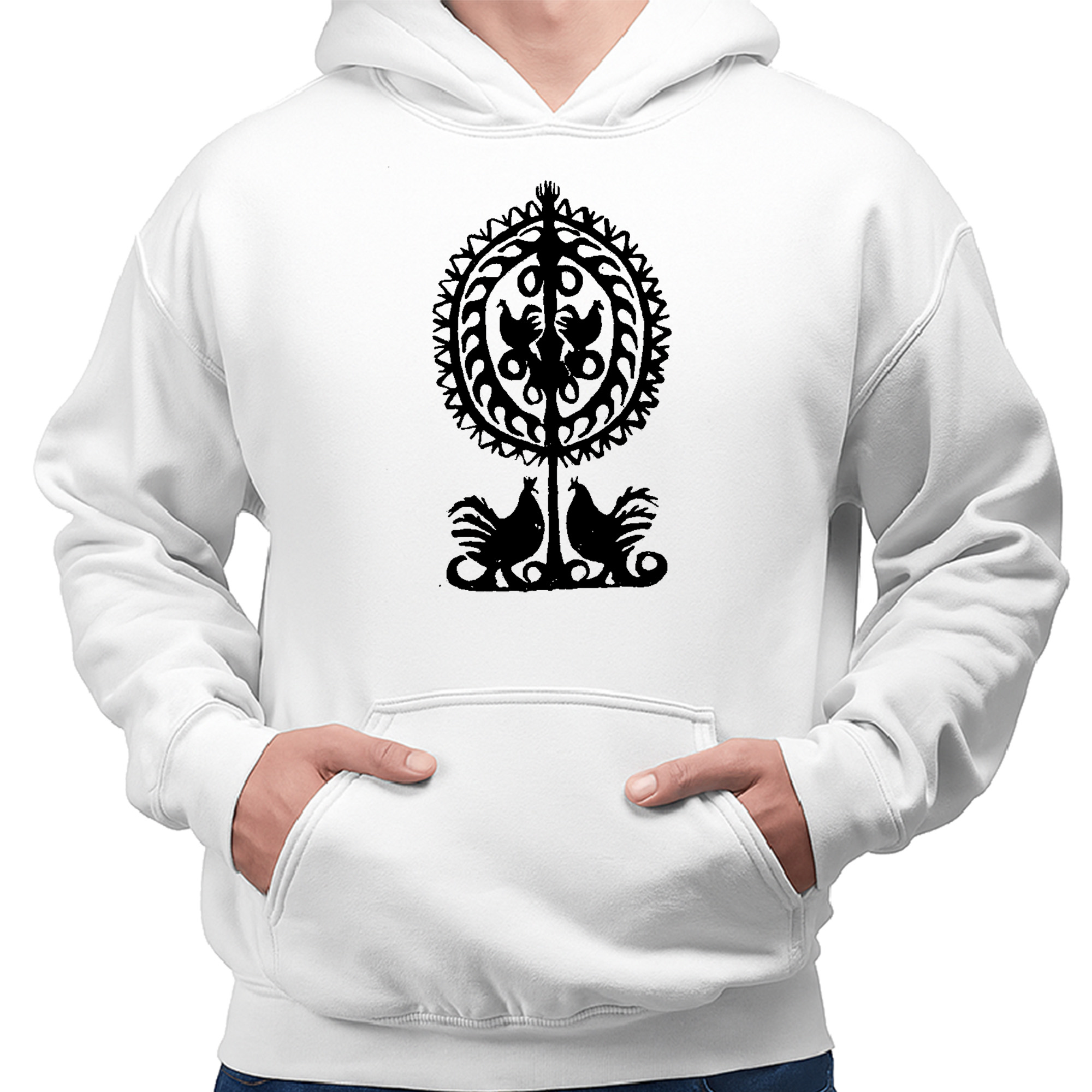 Kangurka męska Kurpiowski Wzór w Wycinance