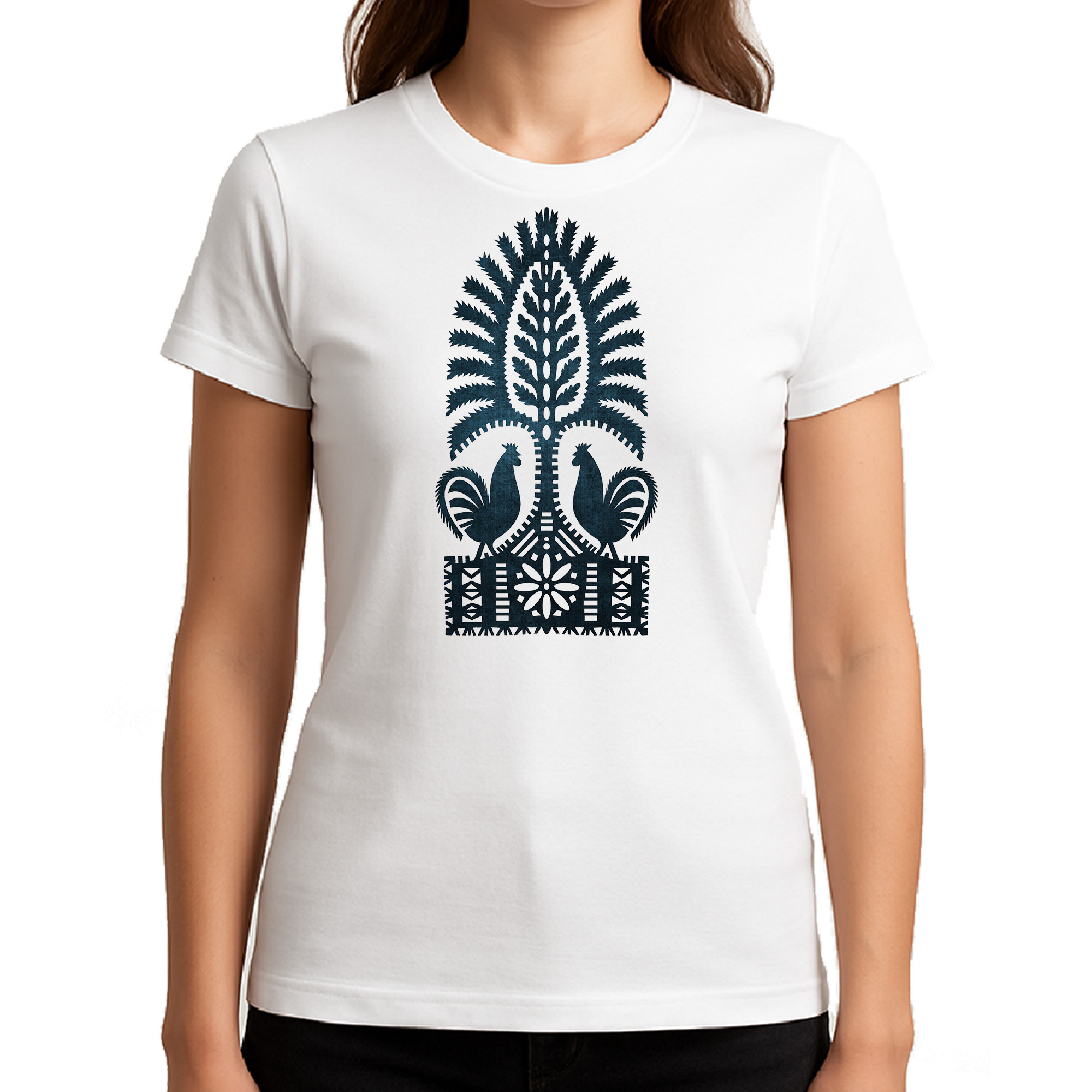 Koszulka damska Folkowa Sztuka Kurpiów