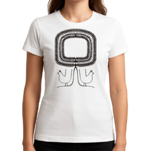 Koszulka damska Folkowa Wycinanka z Kurpiów