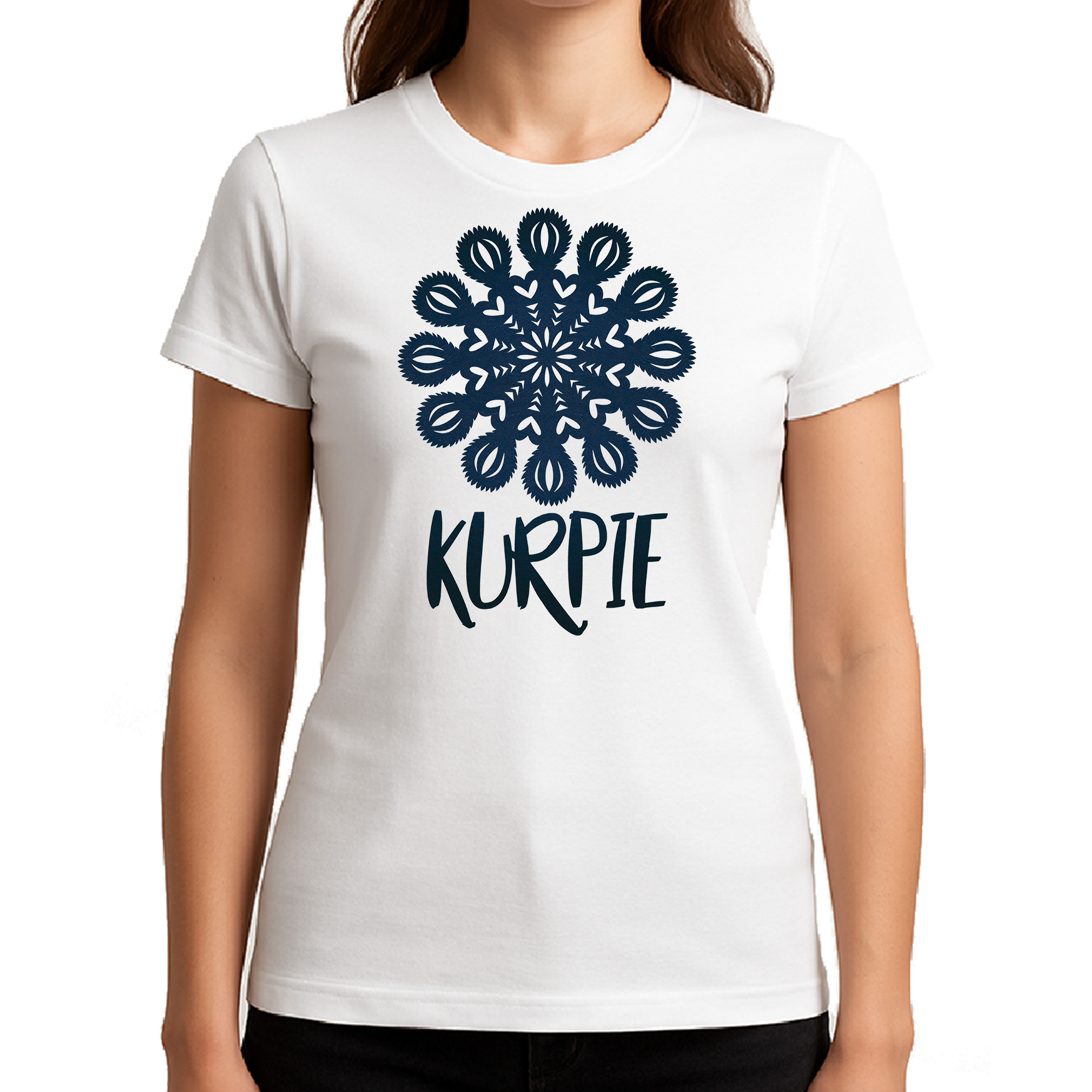 Koszulka damska Kurpiowska Gwiazda Folku