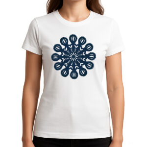 Koszulka damska Kurpiowska Gwiazda Folku