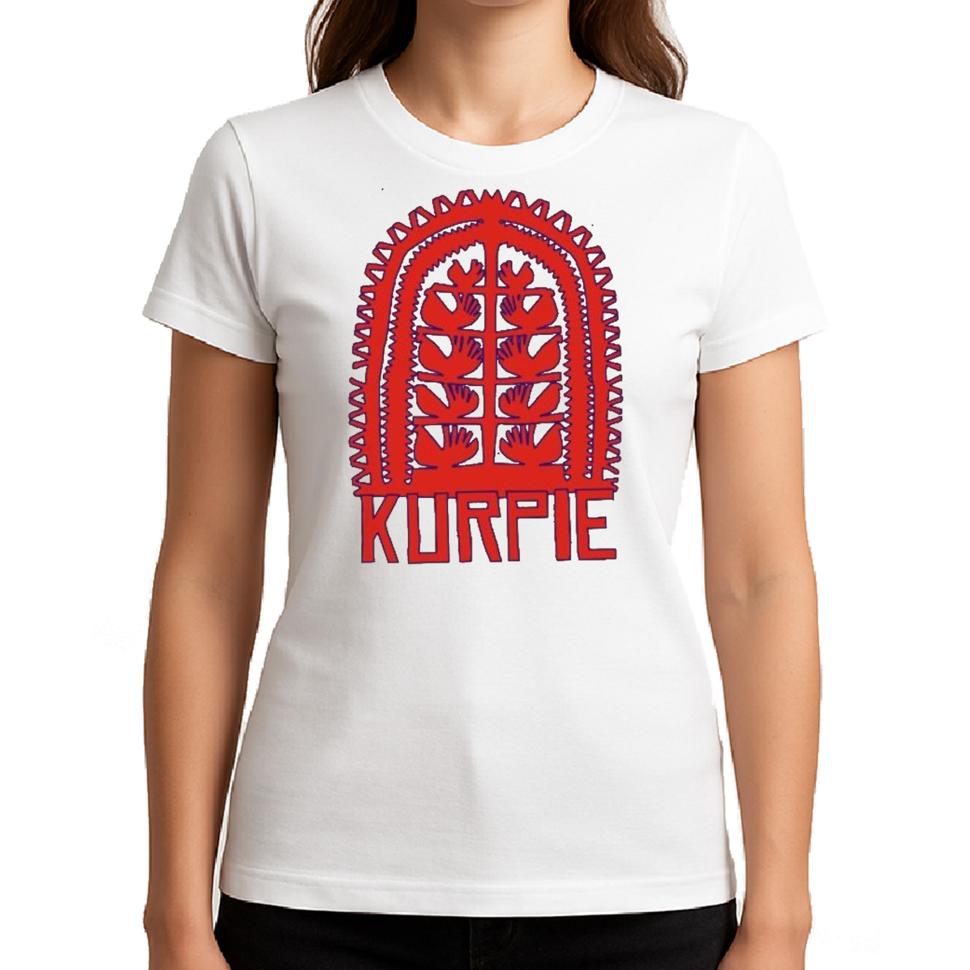 Koszulka damska Kurpiowska siła w symbolach