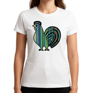 Koszulka damska Kurpiowski Kogut Ludowy
