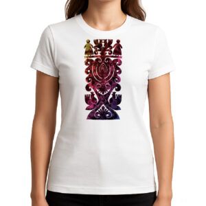 Koszulka damska Kurpiowskie Wzory w Kolorze