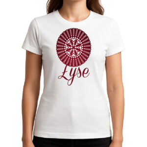 Koszulka damska Łyse - Kurpiowska Rozeta