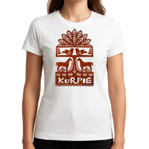 Koszulka damska Ptaki i Konie - Symbol Kurpiów