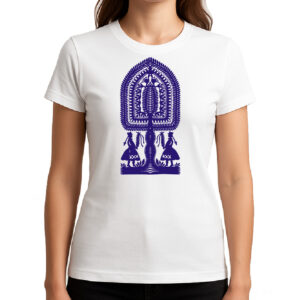 Koszulka damska Wycinanka Kurpiowska - Moc Tradycji