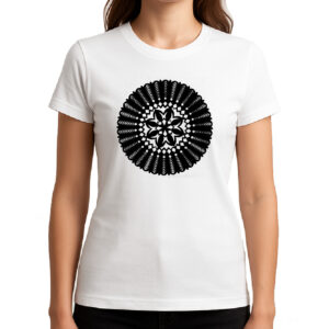 Koszulka damska Wycinanka Ludowa Kurpi