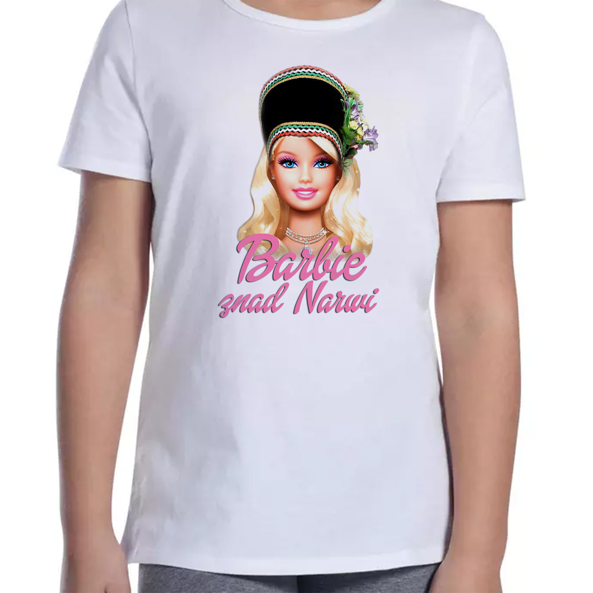 Koszulka dziecięca Barbie Made in Kurpie