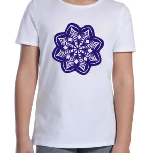 Koszulka dziecięca Folkowy Kwiat Kurpiów