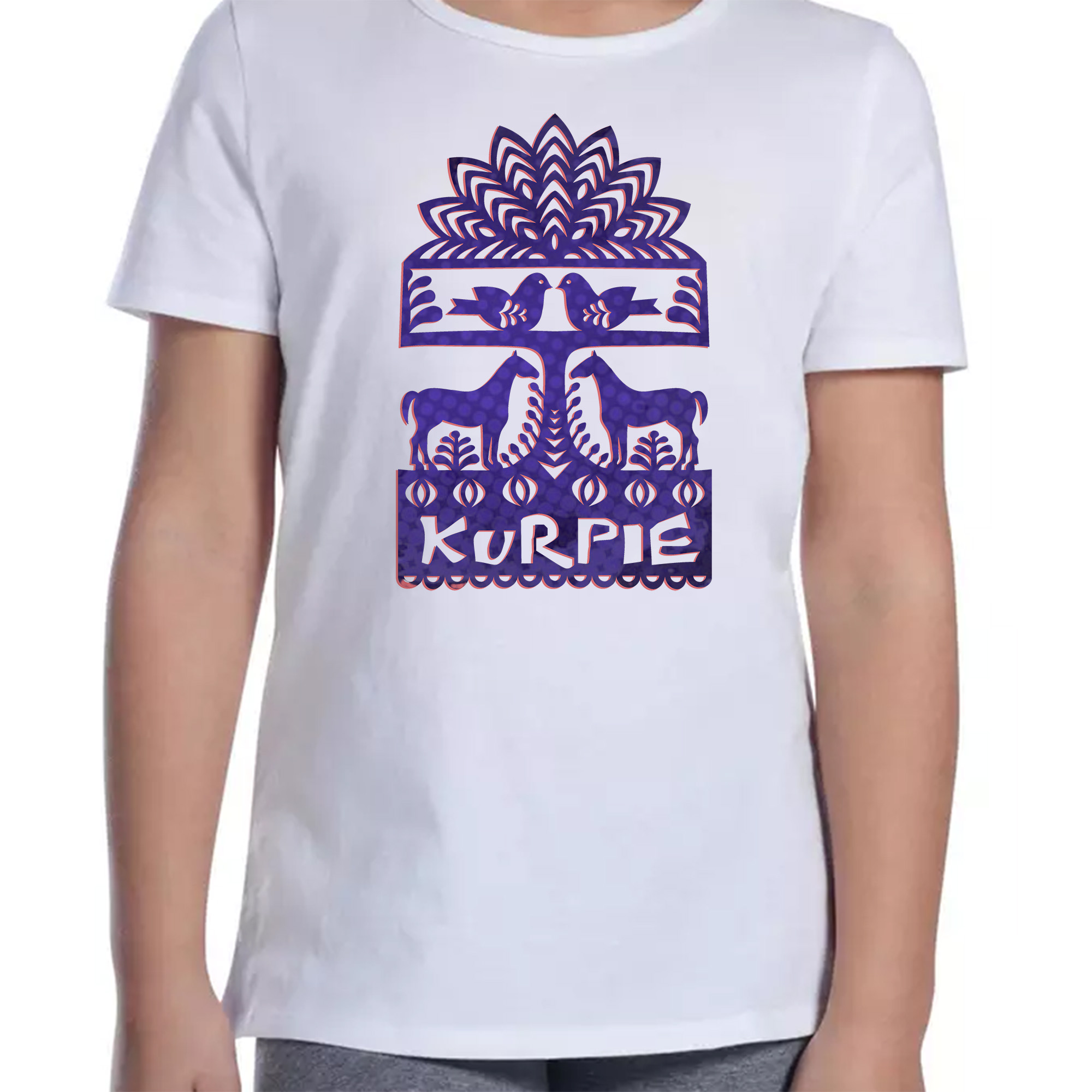 Koszulka dziecięca Kurpie w Wycinance