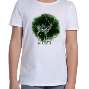 Koszulka dziecięca Kurpiowski Jeleń w Borze