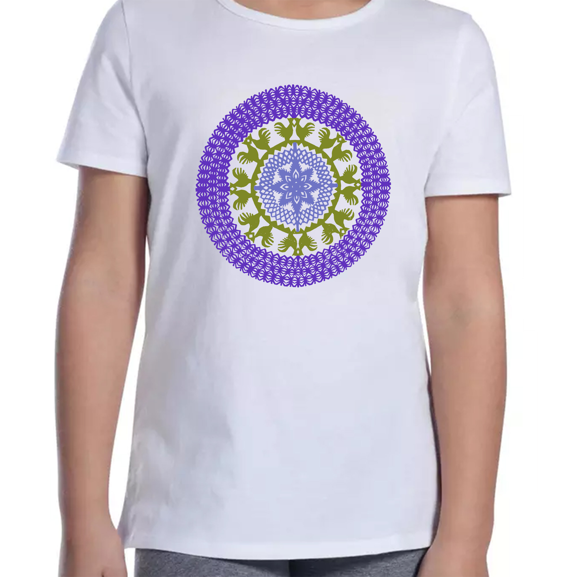 Koszulka dziecięca Ptaki Puszczy - Serce Kurpi