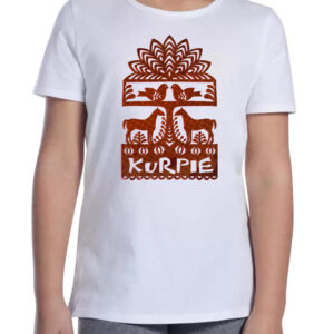 Koszulka dziecięca Ptaki i Konie - Symbol Kurpiów