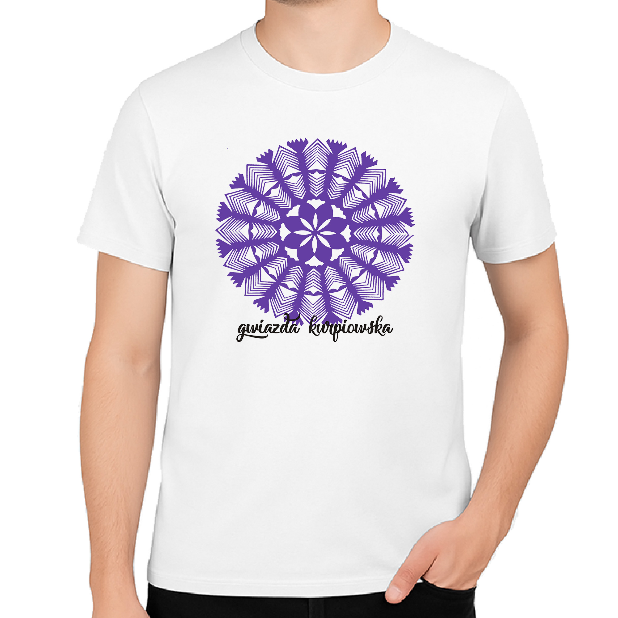 Koszulka męska Folkowa Gwiazda Kurpi